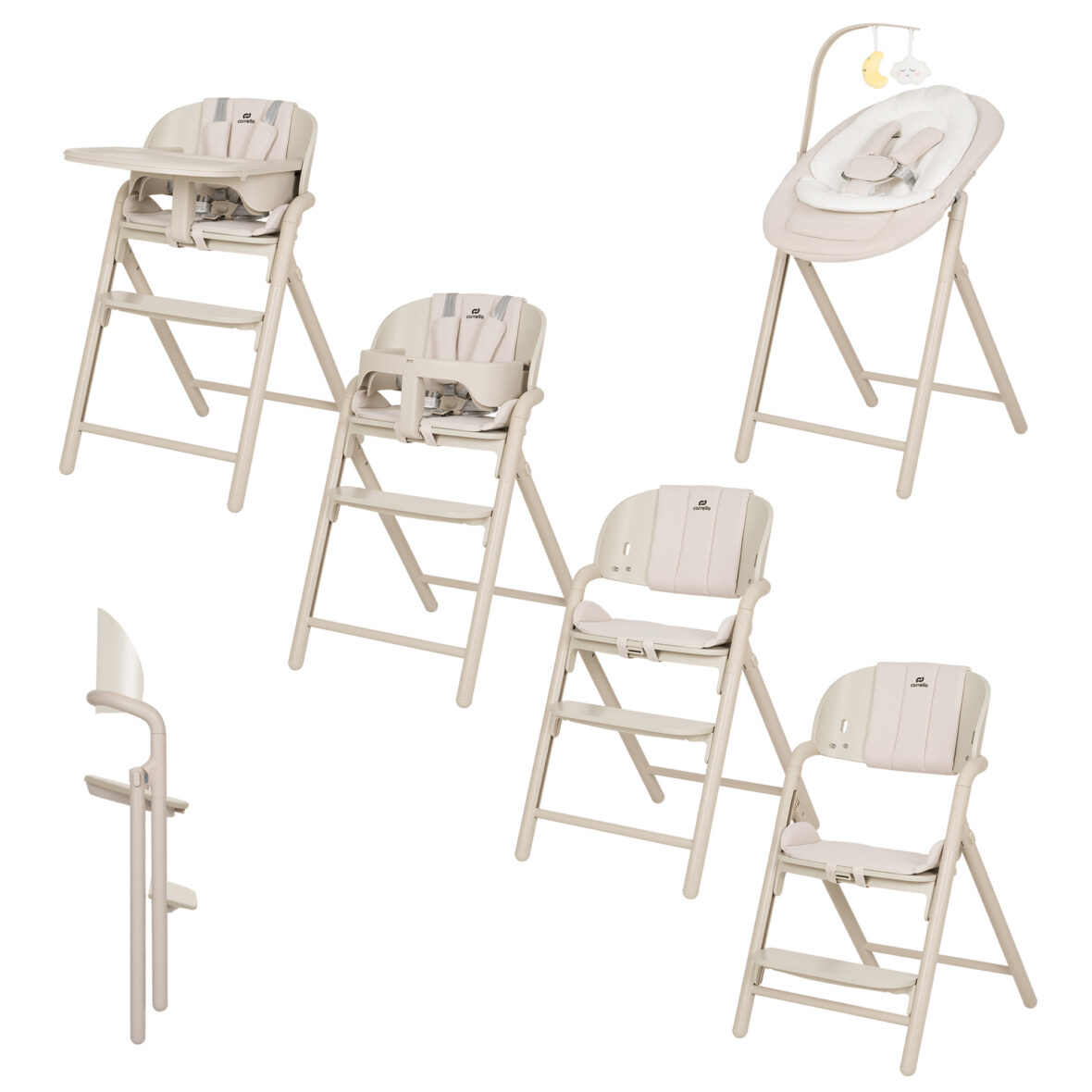 Scaun de masa 3 in 1 Carrello Tenero Beige tiny tots bebe magazin copii cluj importator official carrello romania (1)