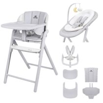 Scaun de masa 3 in 1 Carrello Tenero Grey tiny tots bebe magazin copii cluj importator official carrello romania