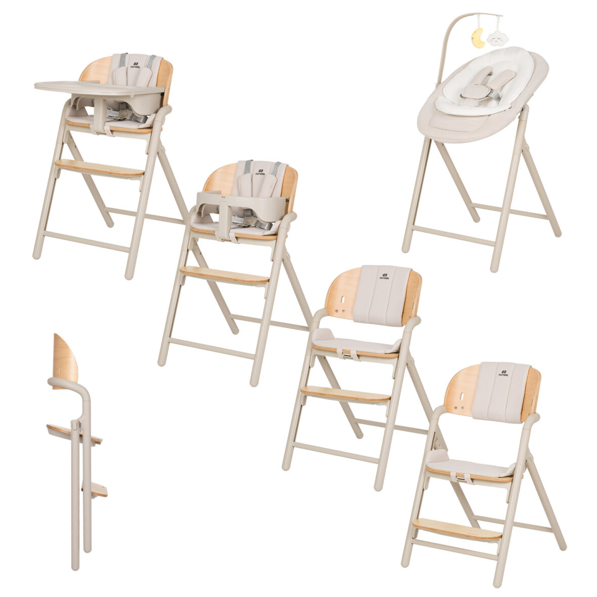 Scaun de masa 3 in 1 Carrello Tenero Wooden tiny tots bebe magazin copii cluj importator official carrello romania (1)