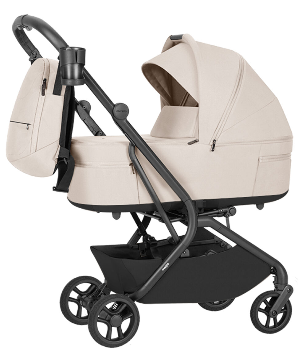 Carucior 2 in 1 Carrello Magia 2.0 Laguna Beige tiny tots bebe magazin carucioare copii cluj, importator oficial Carrello Romania (2)