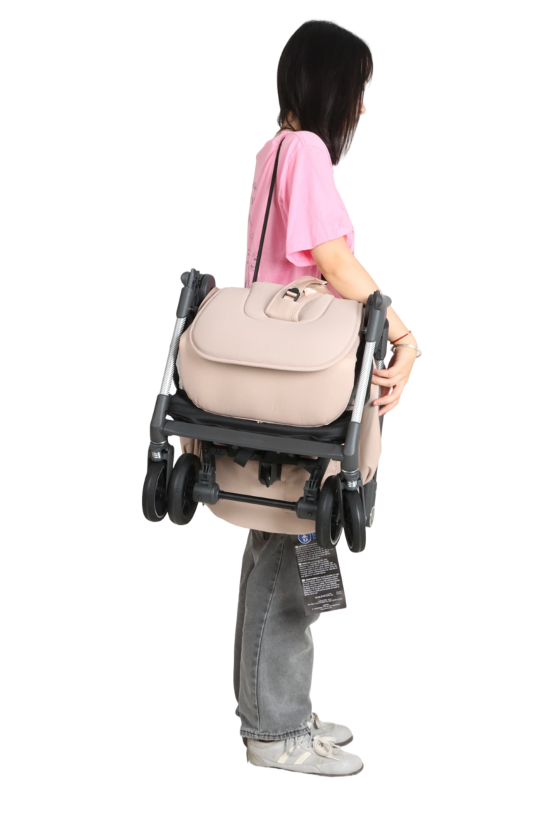 Carucior sport ultracompact Junama Aviator Carbon Beige tiny tots bebe magazin carucioare copii cluj, importator Junama Romania (25)