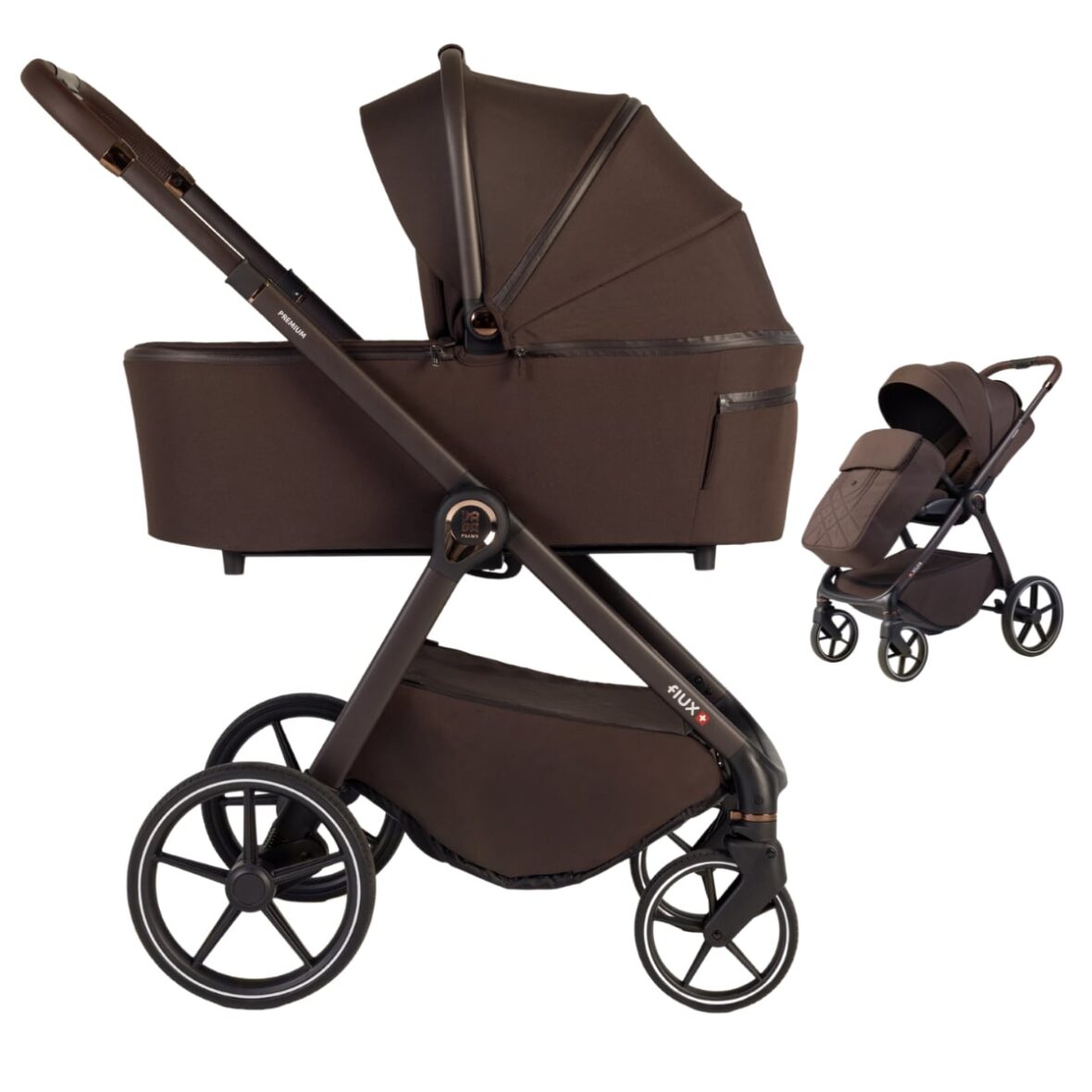 Carucior pentru copii 2 in 1 Dada Prams Chocolate 21 Carucior pentru copii 2 in 1 Dada Prams Chocolate