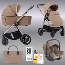 Carucior pentru copii 3 in 1 Dada Prams Flux Beige