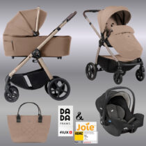 Carucior pentru copii 3 in 1 Dada Prams Flux Beige
