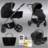 Carucior pentru copii 3 in 1 Dada Prams Flux Black 1 Carucior pentru copii 3 in 1 Dada Prams Flux Black
