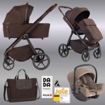 Carucior pentru copii 3 in 1 Dada Prams Flux Chocolate