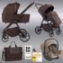Carucior pentru copii 3 in 1 Dada Prams Flux Chocolate 1 Carucior pentru copii 3 in 1 Dada Prams Flux Chocolate