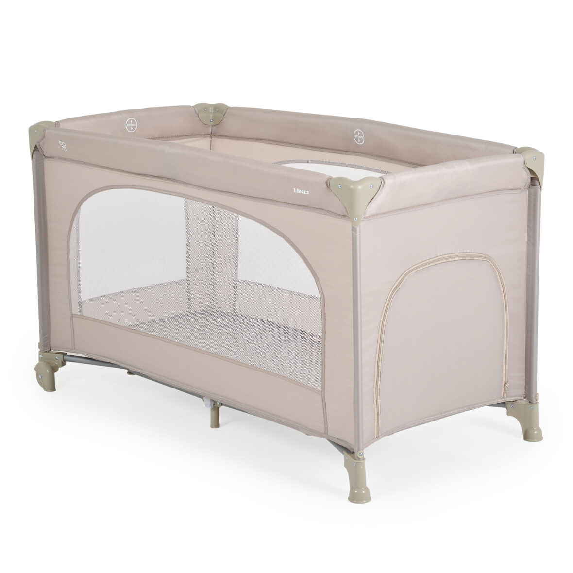 Patut pliabil cu un singur nivel 120x60 cm Uno Beige 11 Patut pliabil cu un singur nivel 120×60 cm Uno Beige