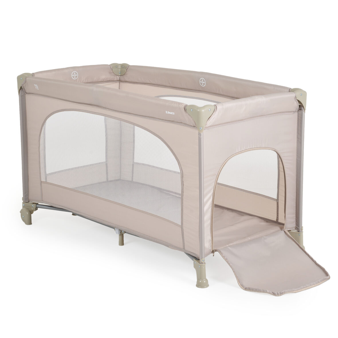 Patut pliabil cu un singur nivel 120×60 cm Uno Beige tiny tots bebe magazin mobilier copii cluj (6)