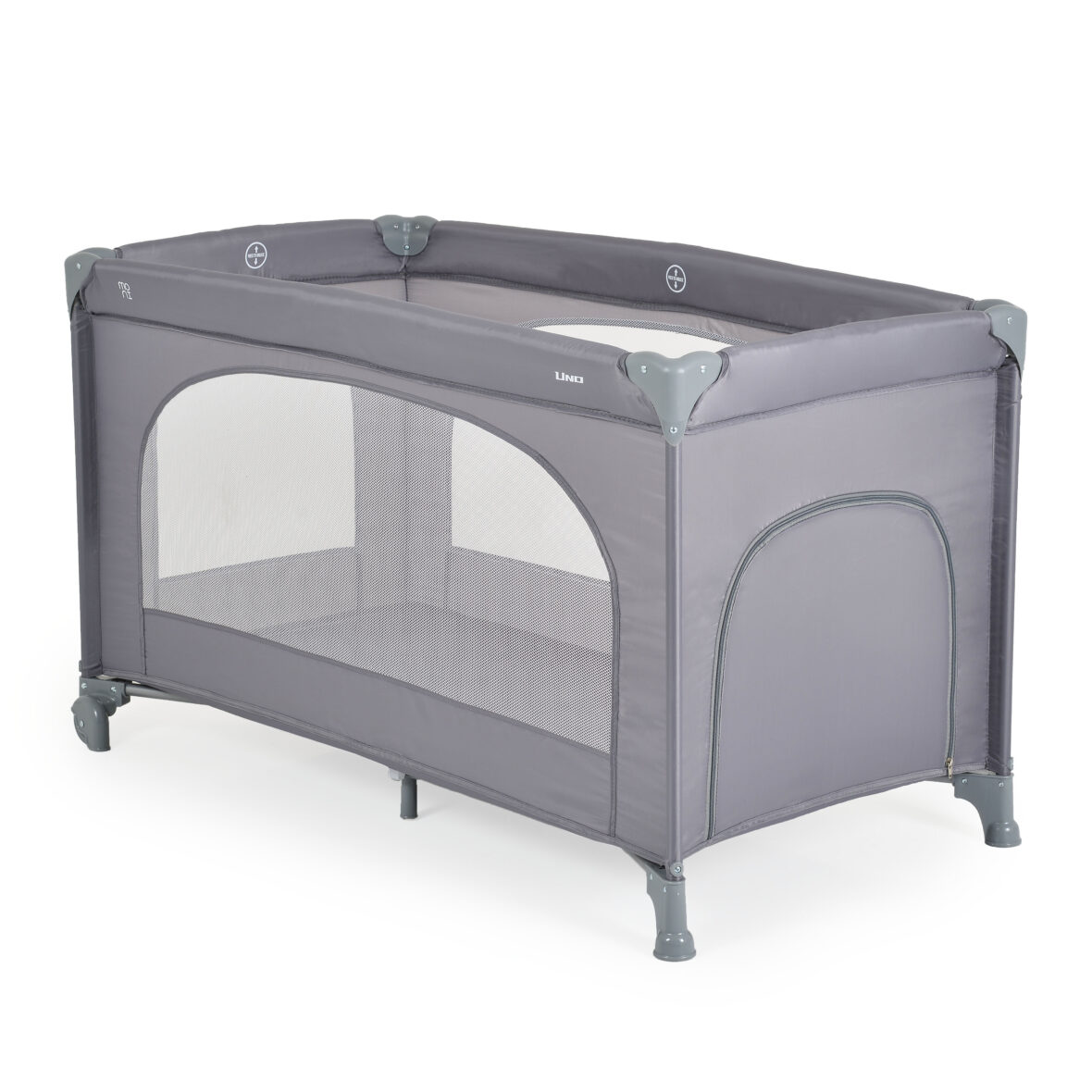 Patut pliabil cu un singur nivel 120x60 cm Uno Grey 11 Patut pliabil cu un singur nivel 120×60 cm Uno Grey