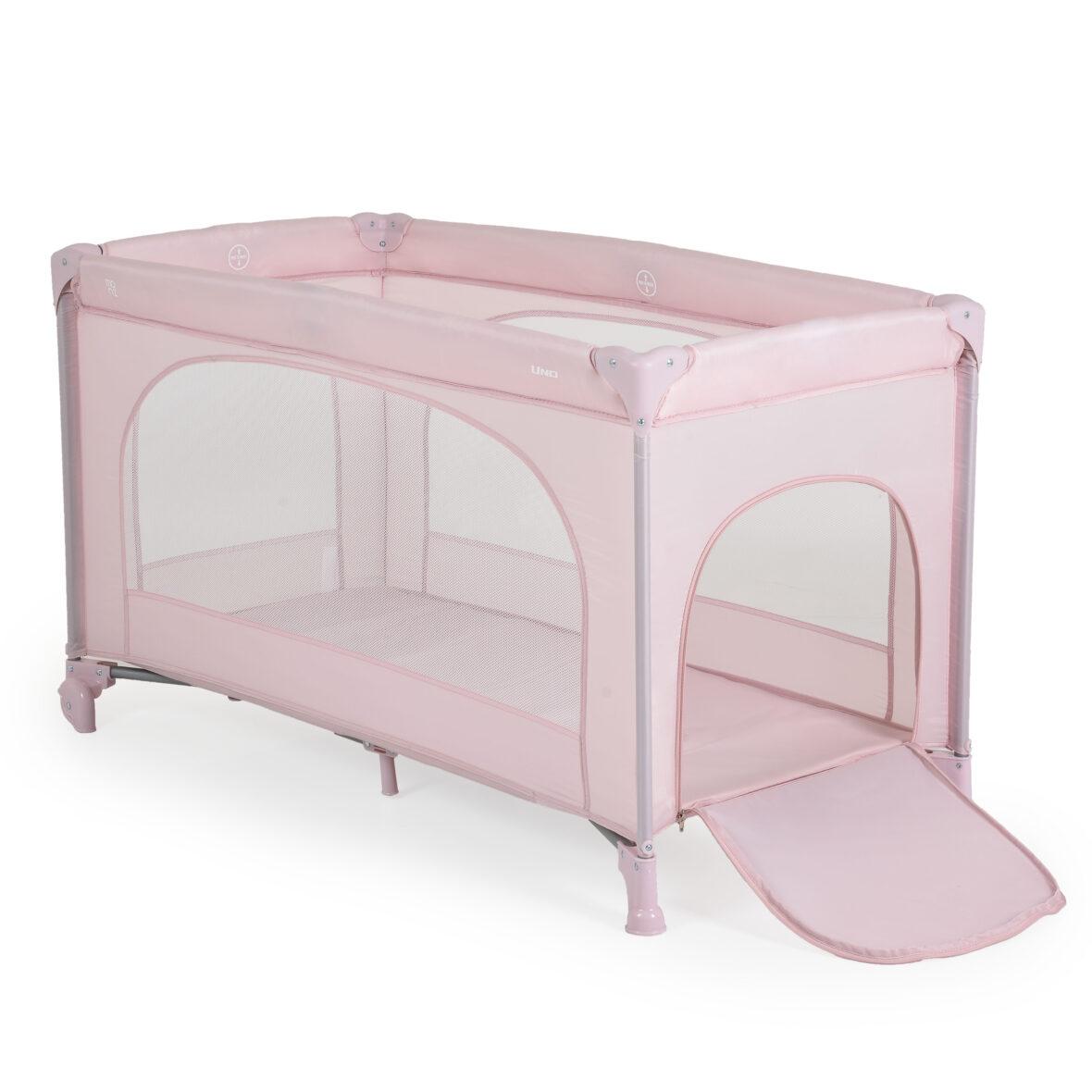 Patut pliabil cu un singur nivel 120×60 cm Uno Pink tiny tots bebe magazin copii cluj (8)
