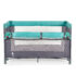 Patut pliabil cu laterala culisabila Next Level Turquoise tiny tots bebe magazin patuturi copii cluj 4