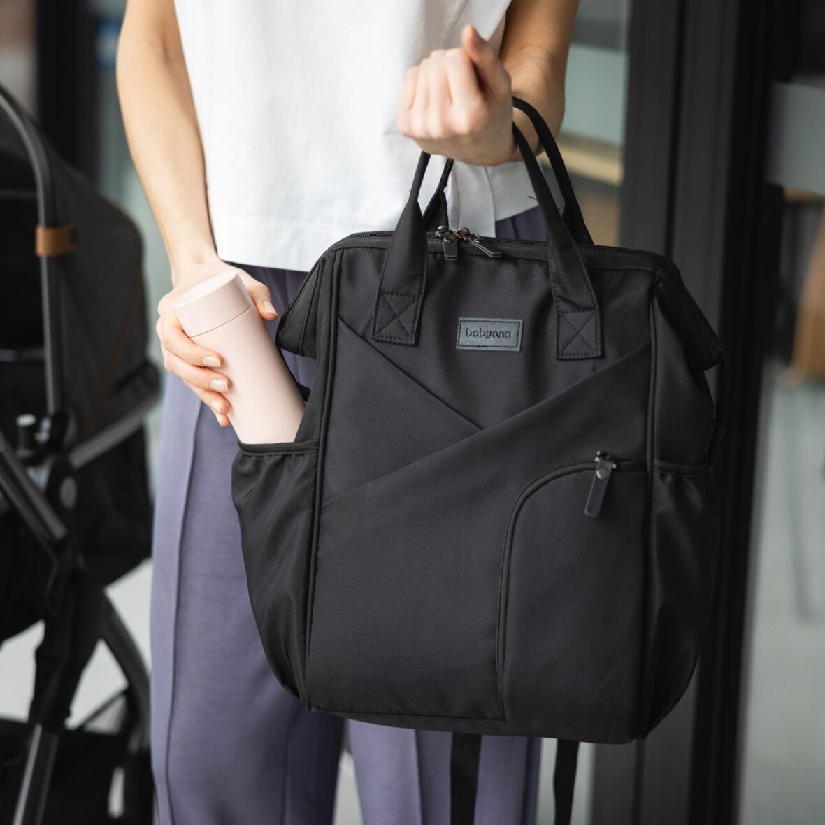 Rucsac de mame Modern Style Black TINY TOTS BEBE MAGAZIN COPII CLUJ (3)