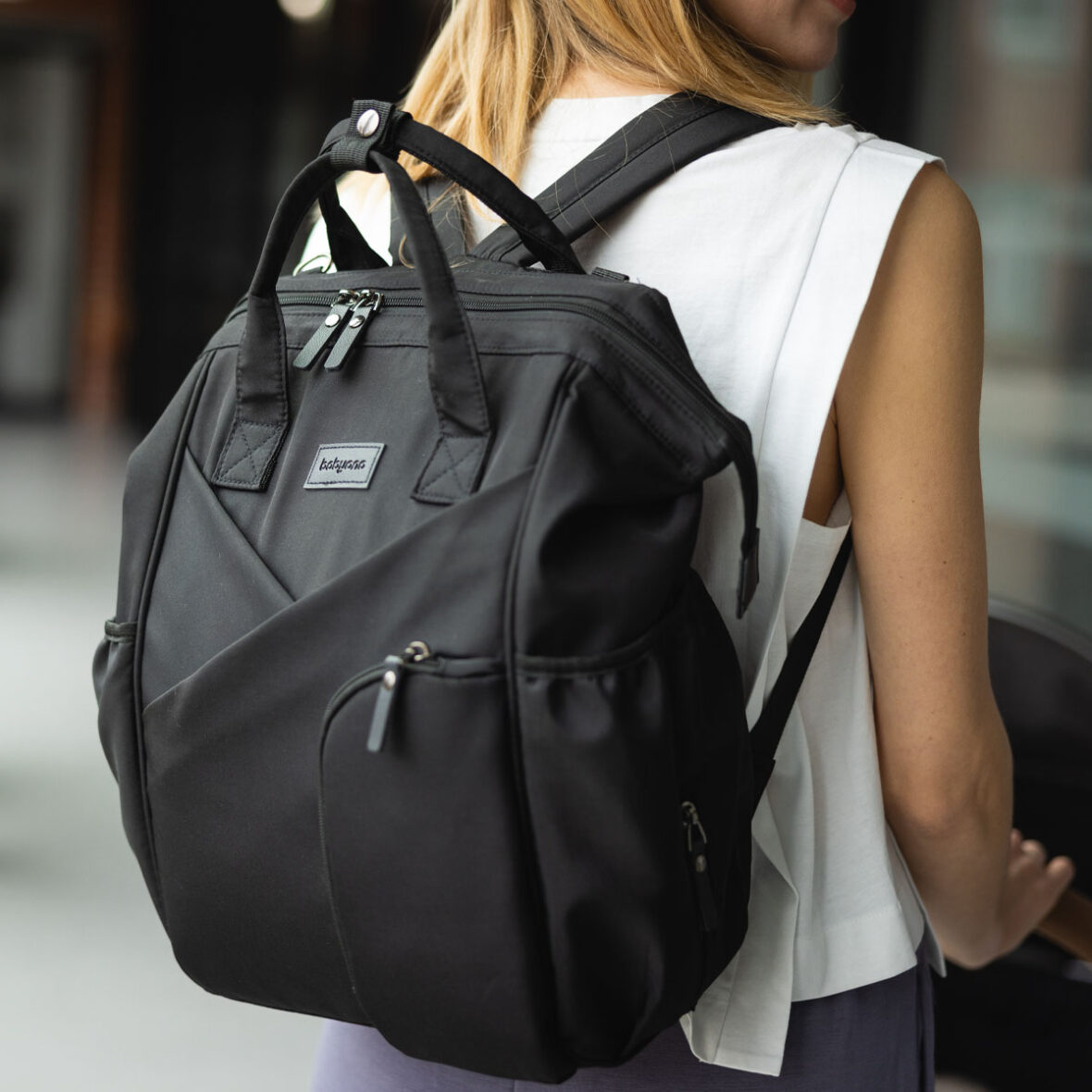 Rucsac de mame Modern Style Black TINY TOTS BEBE MAGAZIN COPII CLUJ (4)