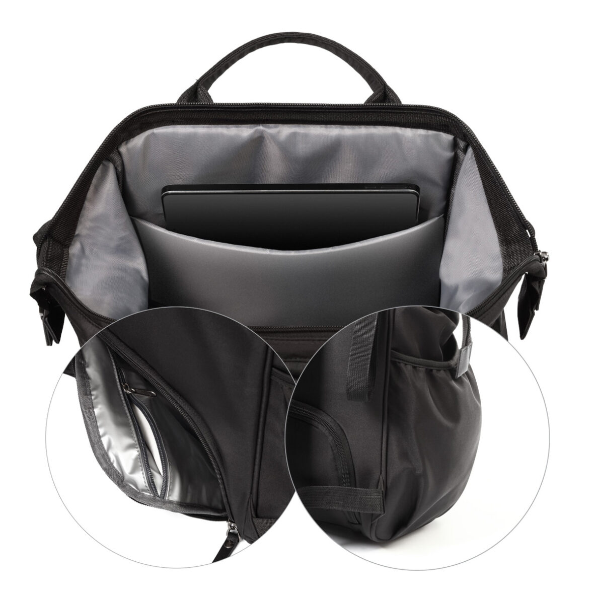 Rucsac de mame Modern Style Black TINY TOTS BEBE MAGAZIN COPII CLUJ (7)