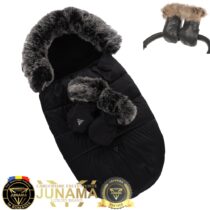 Sac de iarnă și mănuși Junama Igloo Black