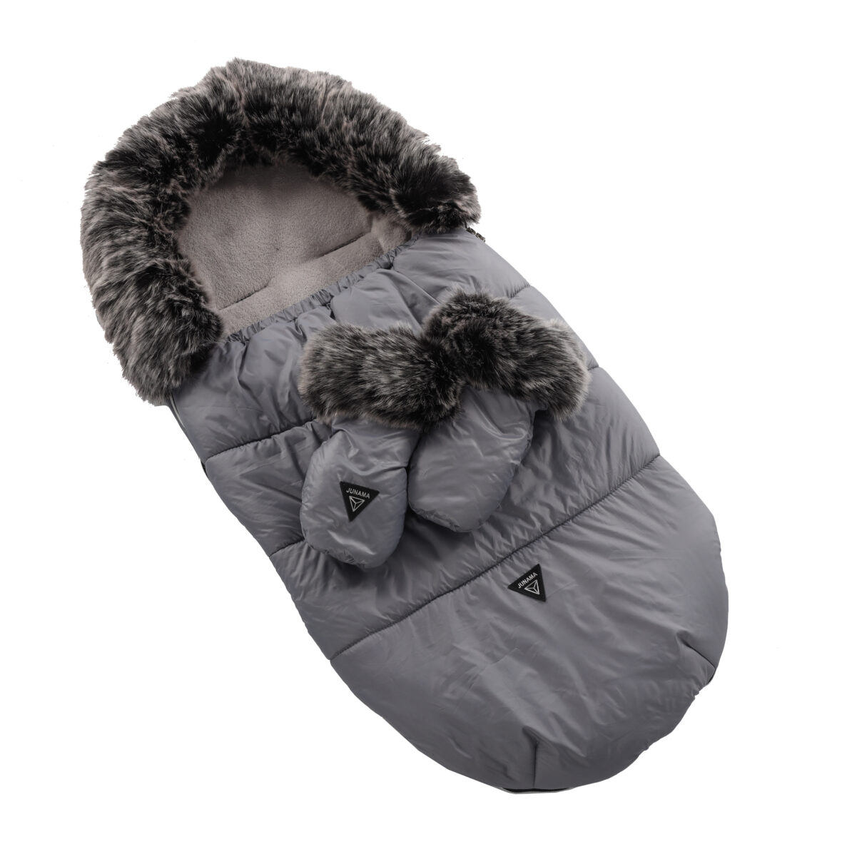 Sac de iarnă și mănuși Junama Igloo Grey tiny tots bebe magazin carucioare de copii cluj, junama romania (1)
