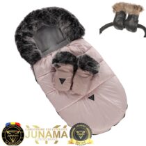 Sac de iarnă și mănuși Junama Igloo Pink