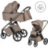 Cărucior 2 în 1 Carrello Vector Flannel Beige cu Landou Pliabil