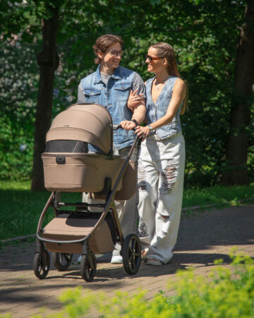 Carucior 2 in 1 Carrello Vector Flannel Beige cu Landou Pliabil tiny tots bebe magazin carucioare de copii cluj 3