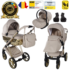 Cărucior 3 în 1 Junama Diamond Cubby 02 Premium Beige