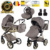 Cărucior 3 în 1 Junama Diamond Cubby 05 Premium Cappuccino