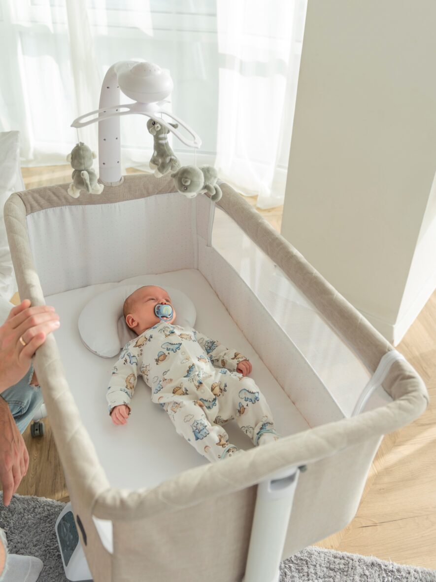 Patut electric 3in1 co-sleeping Bloom Silk Beige tiny tots bebe magazin copii cluj (4)