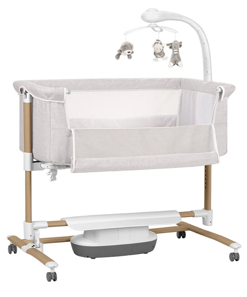 Patut electric 3in1 co-sleeping Bloom Silk Beige tiny tots bebe magazin copii cluj (4)