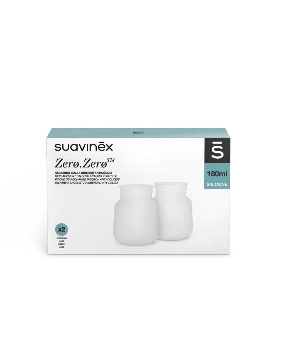 Set 2 saci din silicon 180 ml Suavinex Zero Zero tiny tots bebe magazin copii cluj (2)